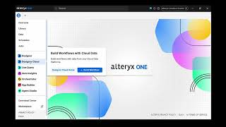 Alteryx One Platform Overview