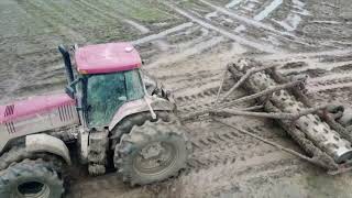 Rice Stubble Rolling