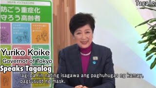 Yuriko Koike, Governor of Tokyo Speaks in Tagalog for Filipinos in Tokyo, Japan