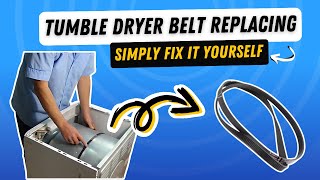 How to Fit A Belt to a tumble Dryer changing and replacing