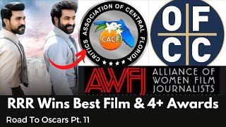 RRR Won Best International Film Award At CACF Awards & More AWFJ Award | OFCC Award, RRR Movie Award