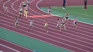 20221014 九州高校新人陸上大会 女子4×100ｍR Ｂ決勝