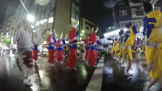 高円寺阿波踊り 　2016．8 28．　㊳　新若連・花道連　少々・・