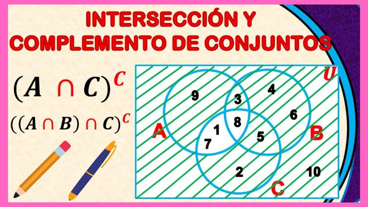 Intersección Y Complemento De Conjuntos | Diagramas De Venn - YouTube