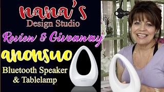 UPDATE!!! See Comments!! Anonsuo Bluetooth Speaker \u0026 Tablelamp Review: GiveAway is CLOSED