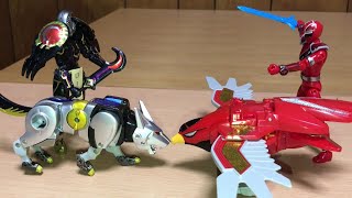 魔進戦隊キラメイジャー 第43話③　ビーストウルフオメガディアVSゴッドバードアルファズム！奥義激突の果てに！劇中シーンをDXで再現！前田動画 Mashin Sentai Kiramager EP43