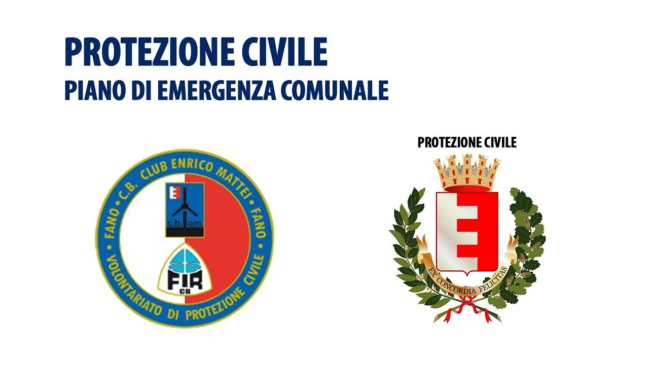 1) PROTEZIONE CIVILE - Piano Di Emergenza Comunale - YouTube