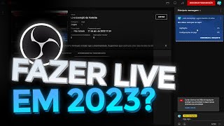 Como FAZER LIVE no YouTube pelo PC usando OBS em 2023 | Como fazer transmissão ao vivo no YouTube