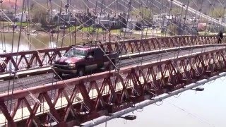 Raw footage for upcoming Wheeling Suspension Bridge docu