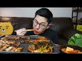 삼겹살에 잘익은 파김치에 한잔 진짜쫄면 마무리는 볶음밥 필수 먹방ㅎ pork belly mukbang