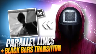 Parallel Lines + Black Bars Transition Tutorial | After Effects #transitiontutorial