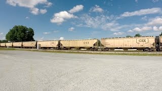 CSX Loaded Grain Train - CSX 70, 3095