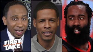 Stephen A. asks Stephen Silas about James Harden trade rumors | First Take