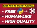Free and High-Quality Text-to-Speech using Python (Full Tutorial)