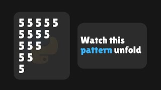 Python: Inverted Pyramid Pattern with Same Digit | VS Code