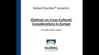 Globinar on Cross-Cultural: Considerations in Europe