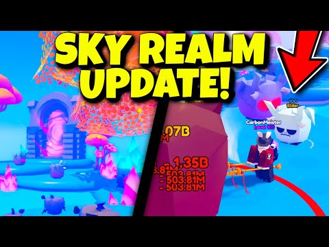  The NEW SKY Realm UPDATE And LEGENDARYS! Realms Simulator Roblox