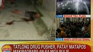 Tatlong drug pusher, patay matapos makipagbarilan sa mga pulis