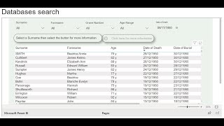 How to use the Overleigh Cemetery database