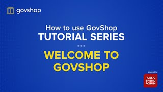 Welcome to GovShop, your one stop shop for FREE government market research!