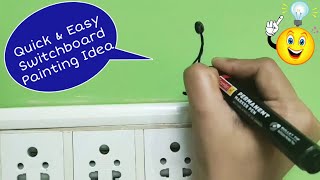 3 simple and easy Switchboard Painting Design ideas| light Switchboard Decoration |Switch Sockat art