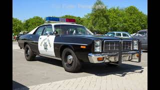 Vintage police sirens from the 1960s and 1970s