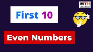 First 10 Even Numbers | Write First Ten Even Numbers