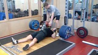 180kg floor press