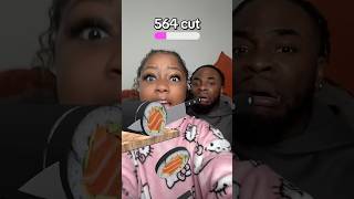 Who’s buying sushi 😳 #shorts #couple #exploremore #taeandnyah #relatable #funny #viralvideos