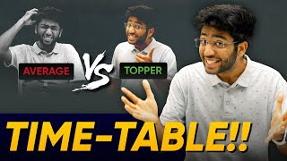 Average v/s Toppers Time Table | Topper's Time Table Secrets 🔥 | Shobhit Nirwan