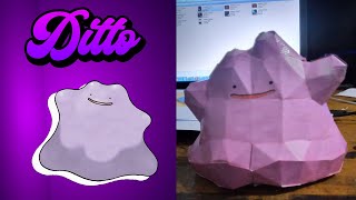 DITTO PAPERCTAFT DE POKEMON