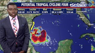 Potential Tropical Cyclone 4 may become Tropical Storm Danielle