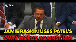 Jamie Raskin TRAPS Kash Patel Over Jeffrey Epstein Files on Live TV