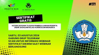 GRATIS SERTIFIKAT PRAKTIK BAIK 4 JP | Ketercapaian Tujuan Pembelajaran Peserta Didik Didalam Kelas