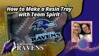 How to Make a Resin Serving Tray with Team Spirit | Resin Tray Ideas | Resin Serving Tray