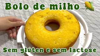 Bolo de Milho-Sem Glúten e Sem Lactose