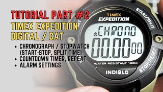 Timex Expedition Digital Tutorial (Part 2) | Stopwatch / Chronograph, Timer & Alarm Explained