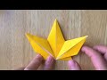 쉬운 낙엽 단풍잎 종이 접기 가을 종이접기 easy origami leaf