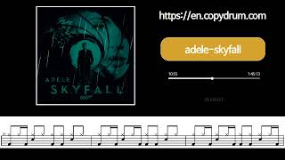 adele-skyfall | Drum Score, Drum Sheet Music