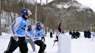 スポーツ雪合戦の頂点を競う昭和新山国際雪合戦（2012/02/25）北海道新聞