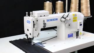 HONKON HK-3800-2D double needle chain style lockstitch sewing machine