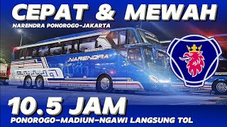 NARENDRA 0015 PONOROGO-JAKARTA | BUS MEWAH BERKARPET MOSAK MASIK