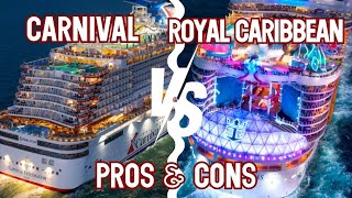 Choosing the best Cruise Ship! Carnival Vs Royal Caribbean! Which Ship is the best, Full Comparison!