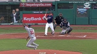 MIN@CLE: Swisher plates Gomes on a single to center