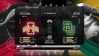 NCAA Basketball 10 (Rosters Updated for 2018 2019 Season) Iowa State vs Baylor