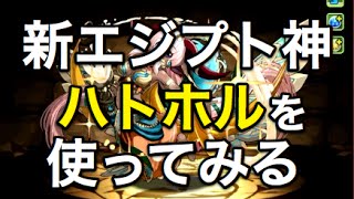 【パズドラ】新エジプト神を使ってみる【光・ハトホル】