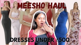 Meesho Dresses Haul Under ₹500🥀✨ Pinteresty Dupes Finds for Valentine’s/Spring🎀 #meesho #meeshohaul