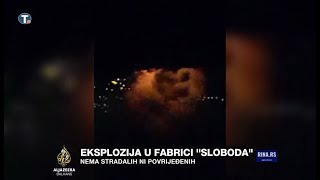 Eksplozije u fabrici 'Sloboda' u Čačku, evakuisani radnici i okolno stanovništvo