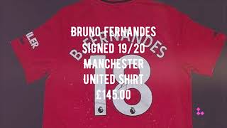 HTC Memorabilia - Bruno Fernandes Signed 19/20 Manchester United Shirt