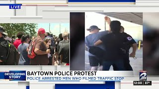Baytown police protest